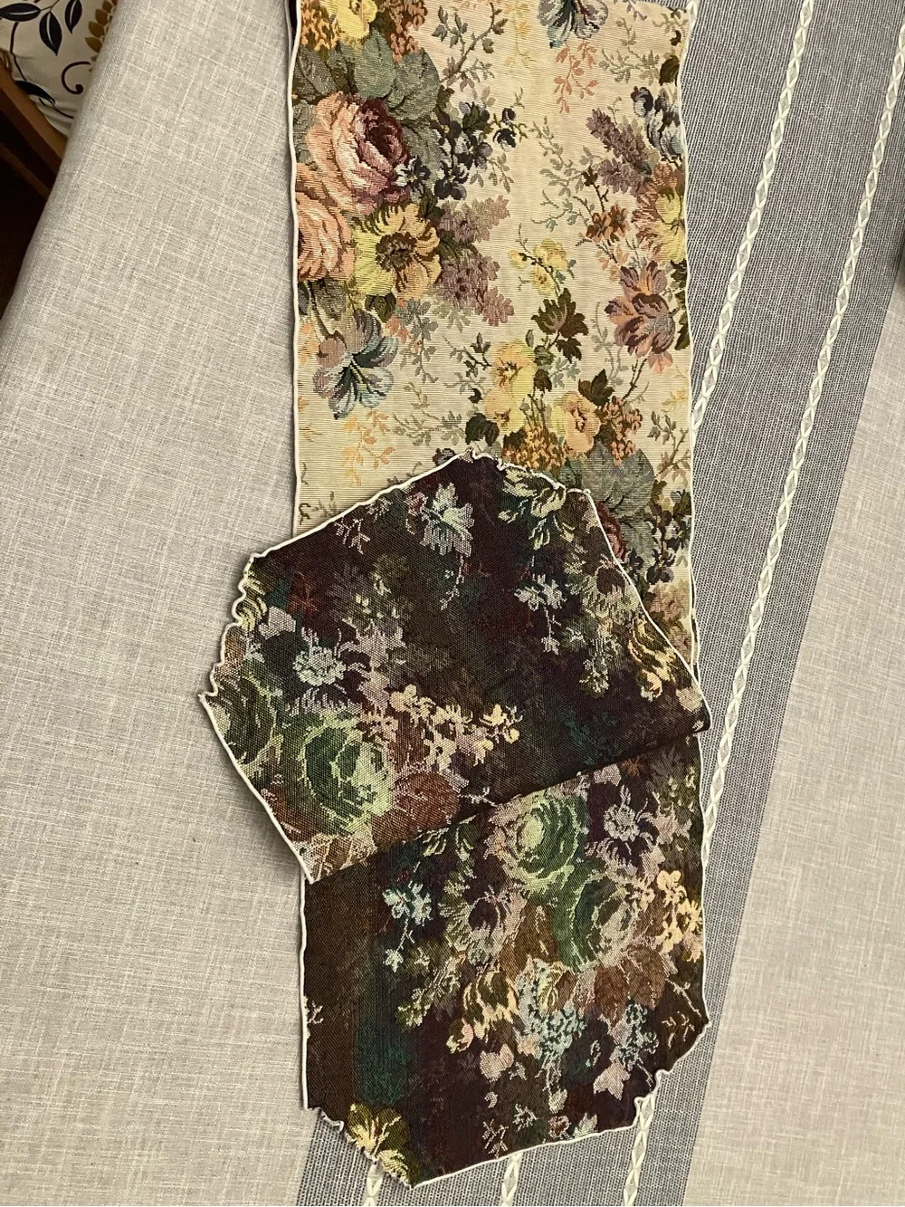 Floral Tapestry Table Runner